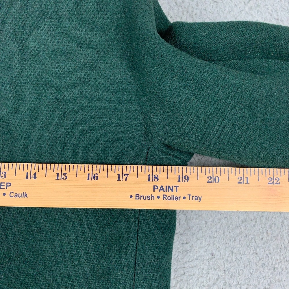 J.Crew Cocoon Coat Women's 0 Green Nello Gori Italian Stadium-Cloth‎ Wool Blend - Picture 9 of 11